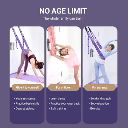 Aerial Yoga Strap Pull Rope Hammock Trainer